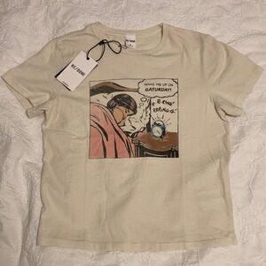 RE/DONE…wake me up on Saturday tee…Medium…NWT